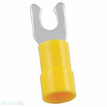 POWER FIRST Fork Terminal Tin Copper Yellow PK50, 5UGN8