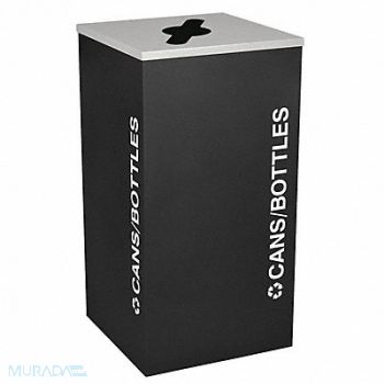 TOUGH GUY Recycling Container Black 24 gal., 5UJC3