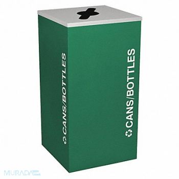 TOUGH GUY Recycling Container Green 24 gal., 5UJC4