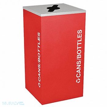 TOUGH GUY Recycling Container Red 24 gal., 5UJC5