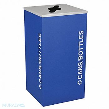 TOUGH GUY Recycling Container Blue 24 gal., 5UJC6