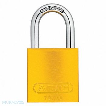 ABUS D8948 Lockout Padlock KA Yellow 1-1/2 H PK6, 5UKY6