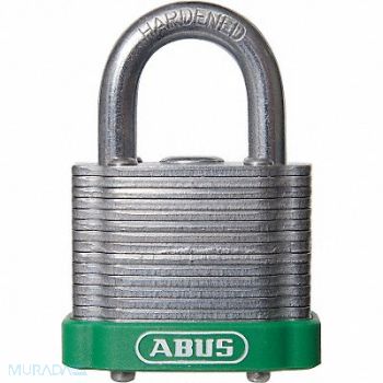 ABUS D8954 Lockout Padlock KD MK Green 1-3/8 H, 5UKV3