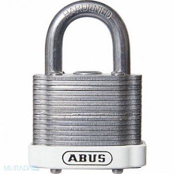 ABUS D8956 Lockout Padlock KA White 1-3/8 H, 5UKW0