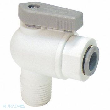 LIQUIFIT Acetal Ball Valve Push x MNPT 1/4 in, 5UMZ5