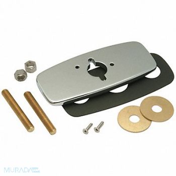 ZURN Trim/Cover Plate Chrome 4 L 4 W, 5UNV2