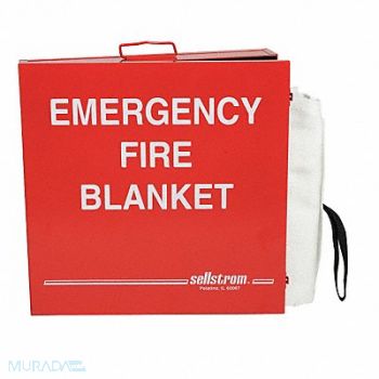 SELLSTROM Fire Blanket 5 ft W 6 ft L White, 5UPX8