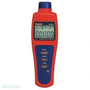 WESTWARD Tachometer 10 to 99 999 rpm, 5URH0