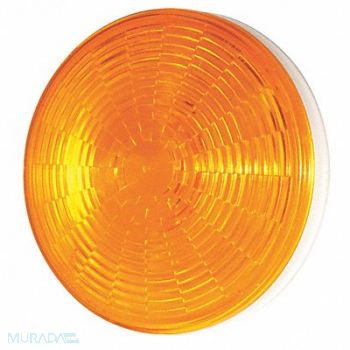 GROTE Stop/Turn/Tail Light Round Yellow, 5UVU1