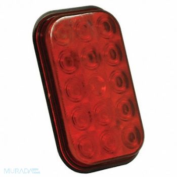 GROTE Stop/Turn/TailLight Square Red 3-13/32 L, 5UWD9