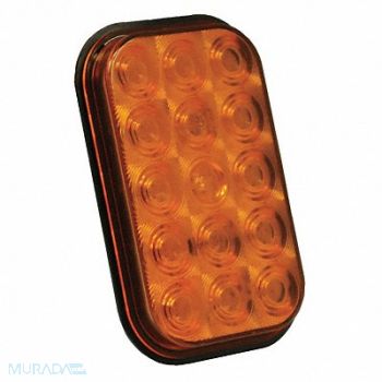 GROTE Stop/Turn/Tail Light Square Yellow, 5UWE0