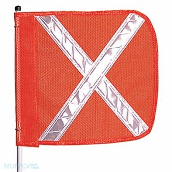 CHECKERS INDUSTRIAL PROD INC Warning Whip HD 12 Ft Includes X Flag, 5UYL6