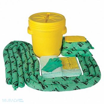 BRADY SPC ABSORBENTS Spill Kit Chem/Hazmat Yellow, 5UZ66
