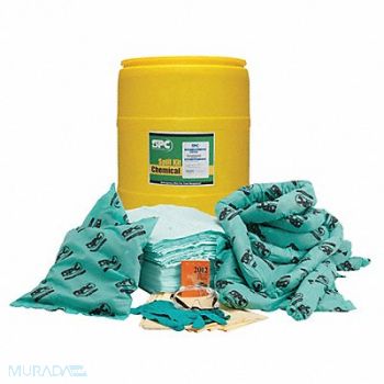 BRADY SPC ABSORBENTS Spill Kit Chem/Hazmat Yellow, 5UZ67