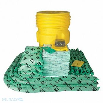 BRADY SPC ABSORBENTS Spill Kit Chem/Hazmat Yellow, 5UZ68