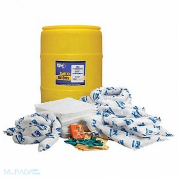 BRADY SPC ABSORBENTS Spill Kit Oil-Based Liquids Yellow, 5UZ70