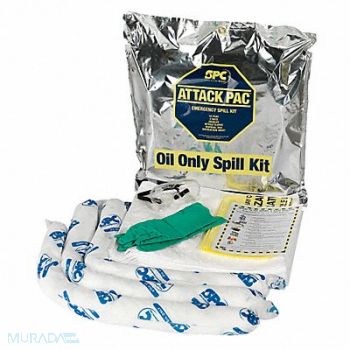 BRADY SPC ABSORBENTS Spill Kit Oil-Based Liquids, 5UZ72