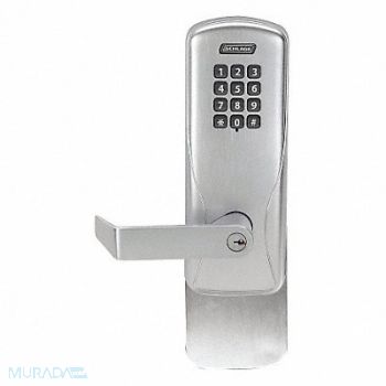 SCHLAGE ELECTRONICS Electronic Lock Satin Chrome 12 Button, 5VRD1
