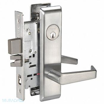 YALE Lever Lockset Mechanical Entrance, 4ECF9