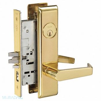 YALE Lever Lockset Mechanical Entrance, 4ECG4
