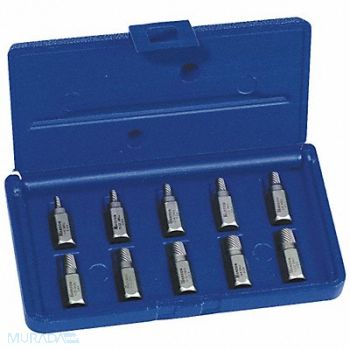 IRWIN HANSON Screw Extractor Set 10pc HCS, 5VUC5