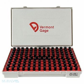 VERMONT GAGE Black Ox-Coated Pin Gauge Set Dim Type, 5VUD4