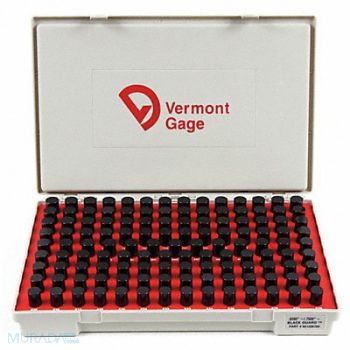 VERMONT GAGE Black Ox-Coated Pin Gauge Set Dim Type, 5VUE3