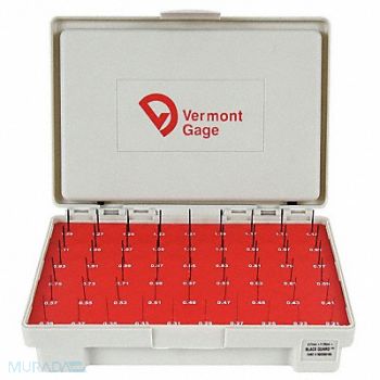 VERMONT GAGE Black Ox-Coated Pin Gauge Set Metric, 5VUF1