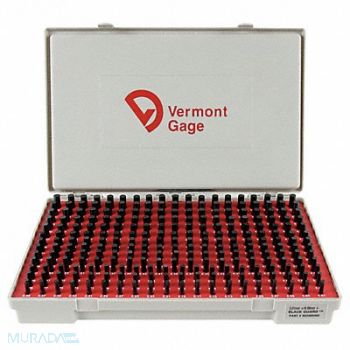 VERMONT GAGE Black Ox-Coated Pin Gauge Set Metric, 5VUF3