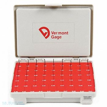 VERMONT GAGE Black Ox-Coated Pin Gauge Set Metric, 5VUF4