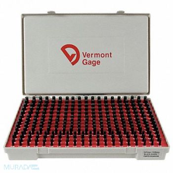 VERMONT GAGE Black Ox-Coated Pin Gauge Set Metric, 5VUF6