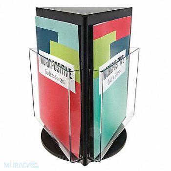 DEFLECTO Rotary Magazine Holder 12-3/4 H, 5VXY0