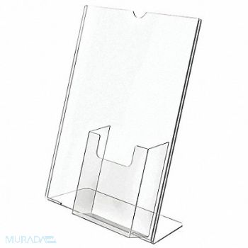 DEFLECTO Sign and Literature Holder 8-1/2x11, 5VXY3