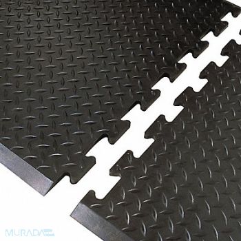NOTRAX Antifatigue Mat Black 2ft. 4 x 2ft. 7, 5W779