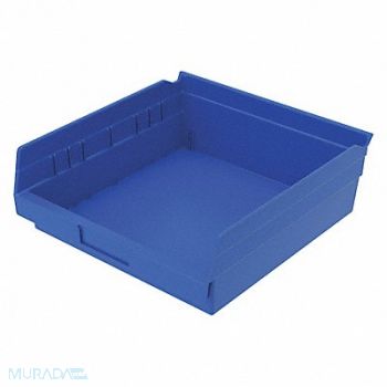 GRAINGER APPROVED Shelf Bin Blue Indstr Grd Poly 4 in, 48WH02