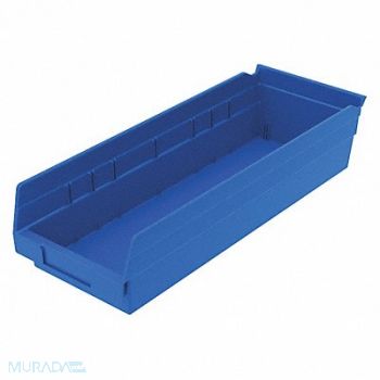 GRAINGER APPROVED Shelf Bin Blue Indstr Grd Poly 4 in, 48WG81
