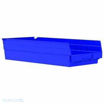AKRO-MILS F8876 Shelf Bin Blue Indstr Grd Poly 4 in, 5W846