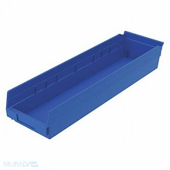 GRAINGER APPROVED Shelf Bin Blue Indstr Grd Poly 4 in, 48WG96