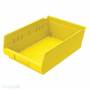 GRAINGER APPROVED Shelf Bin Yellow Indstr Grd Poly 4 in, 48WG90
