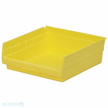AKRO-MILS F8874 Shelf Bin Yellow Indstr Grd Poly 4 in, 5W856