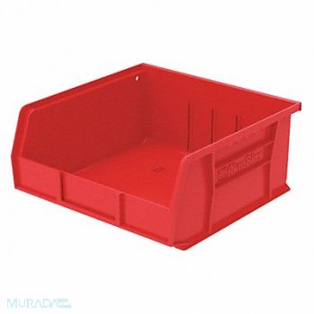 AKRO-MILS F8699 Hang and Stack Bin Red Plastic 5 in, 5W865