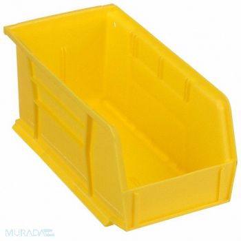 AKRO-MILS F8657 Hang and Stack Bin Yellow Plastic 5 in, 5W871