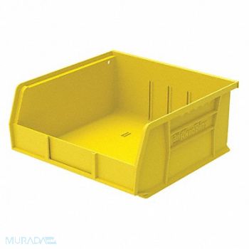 AKRO-MILS F8699 Hang and Stack Bin Yellow Plastic 5 in, 5W872