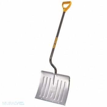 TRUE TEMPER Snow Shovel Aluminum Poly Blade 18 W, 5W938