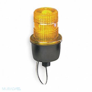 FEDERAL SIGNAL Low Profile Warning Light Strobe Amber, 5WF89
