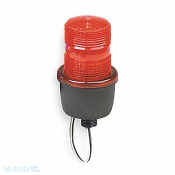 FEDERAL SIGNAL Low Profile Warning Light Strobe Red, 5WF91