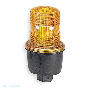 FEDERAL SIGNAL Low Profile Warning Light Strobe Amber, 5WF92