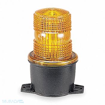 FEDERAL SIGNAL Low Profile Warning Light Strobe Amber, 5WF94