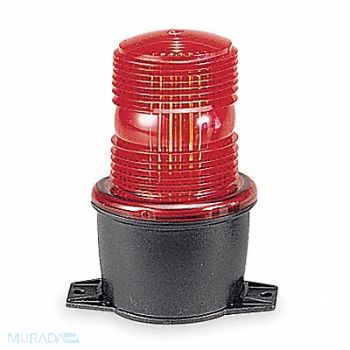 FEDERAL SIGNAL Low Profile Warning Light Strobe Red, 5WF95