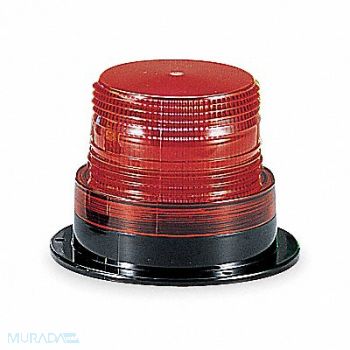 FEDERAL SIGNAL Low Profile Warning Light Strobe Red, 5WF97